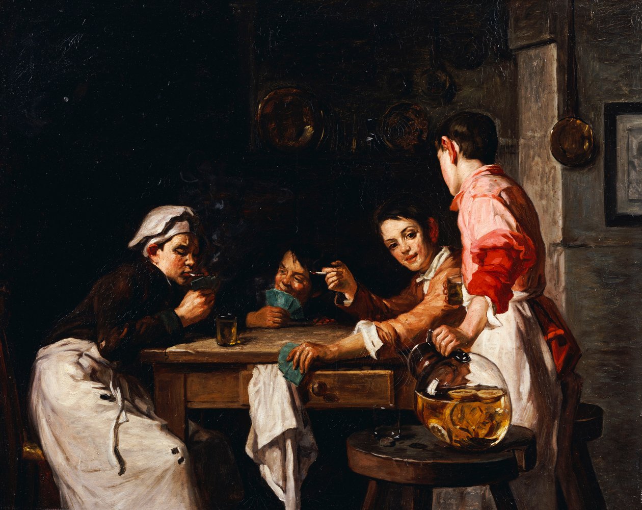 Os jovens jogadores de cartas de Joseph Bail