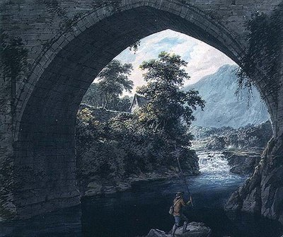 O arco norte da ponte de Llangollen de Joseph Barber