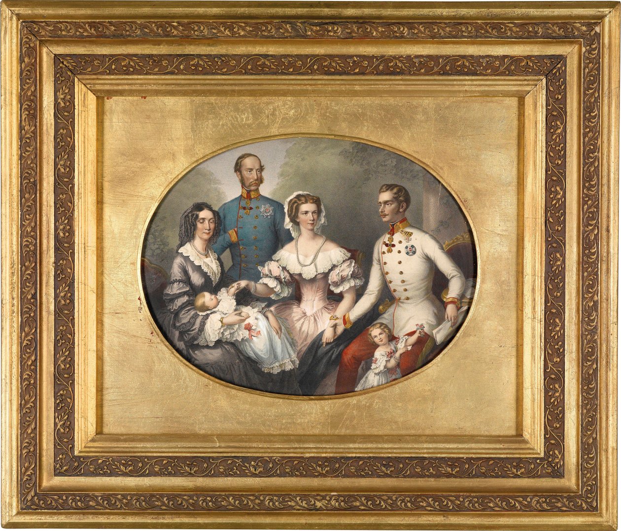 Família Imperador da Áustria de Joseph Bayer