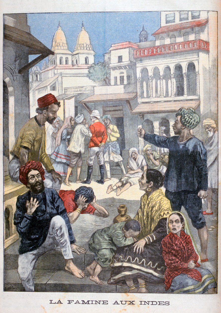 Fome na Índia, 1900 de Joseph Belon