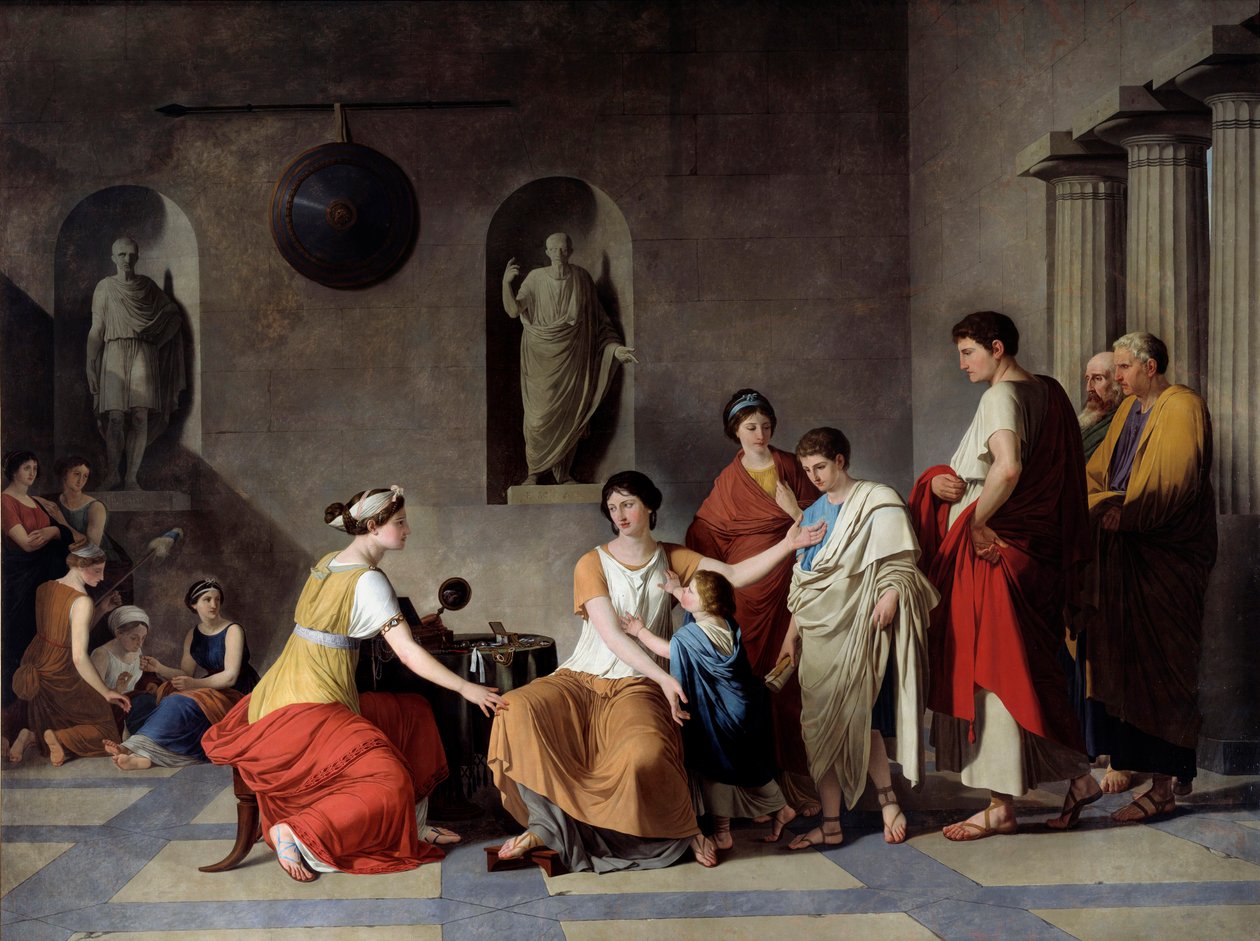 Roma Antiga: “” Cornelie de Joseph Benoît Suvée