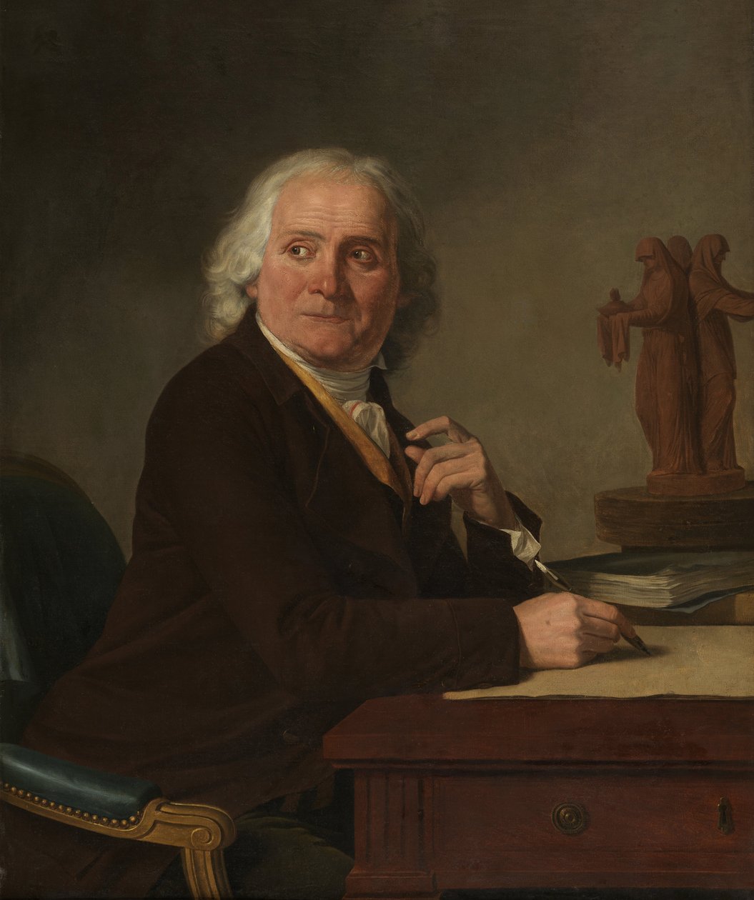 Retrato de Jean Rameau, 1793. de Joseph Benoît Suvée