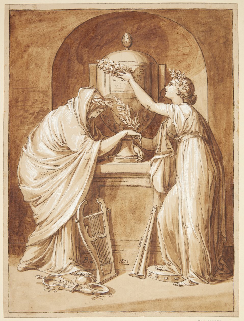 Desenho alegórico de Joseph Bergler