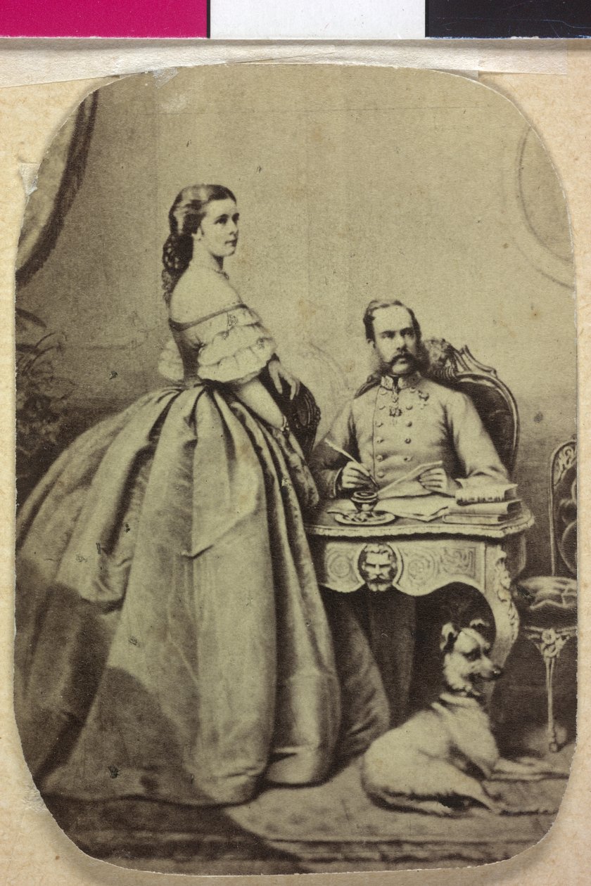 Francisco José I e Elisabeth da Áustria de Joseph Bermann