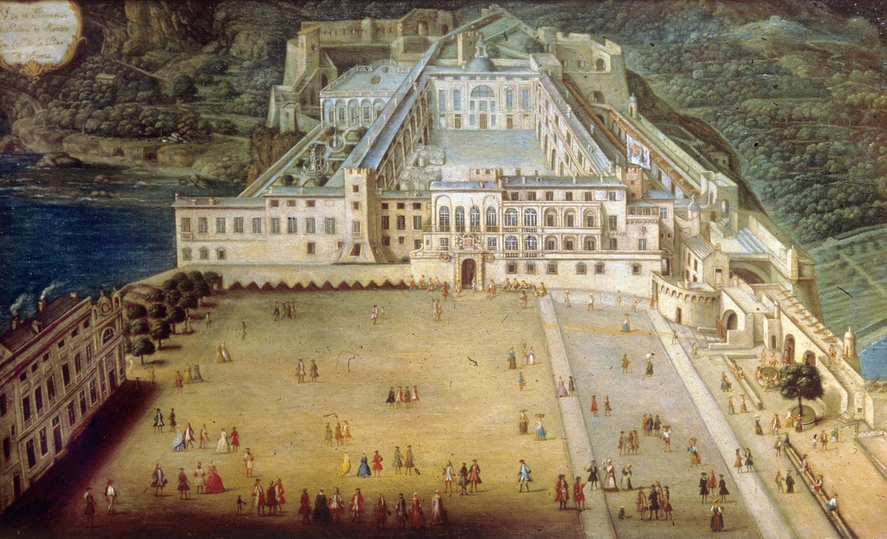 O palácio no Mónaco em 1732 de Joseph Bressan