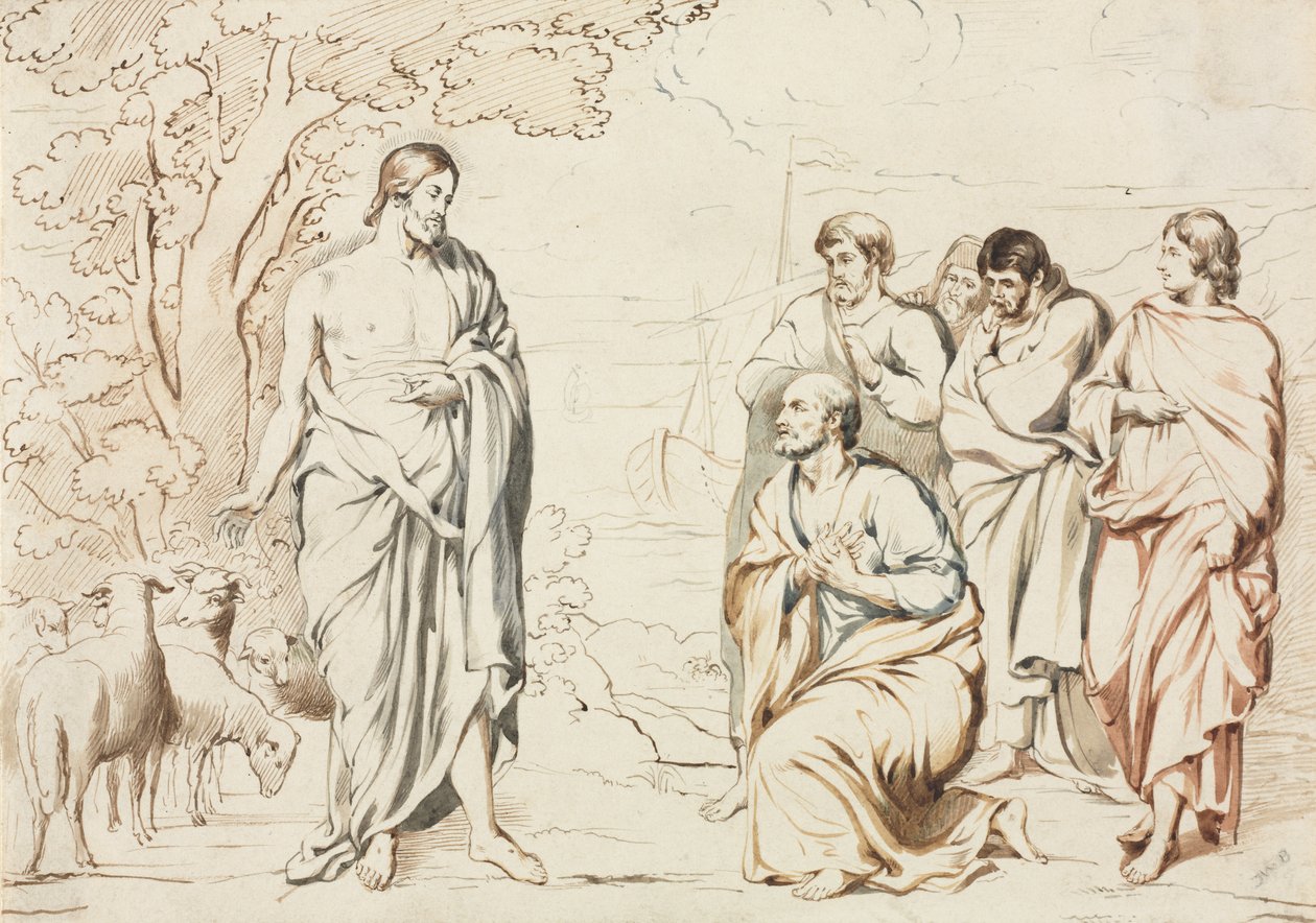 Cristo e seus discípulos de Joseph Brett
