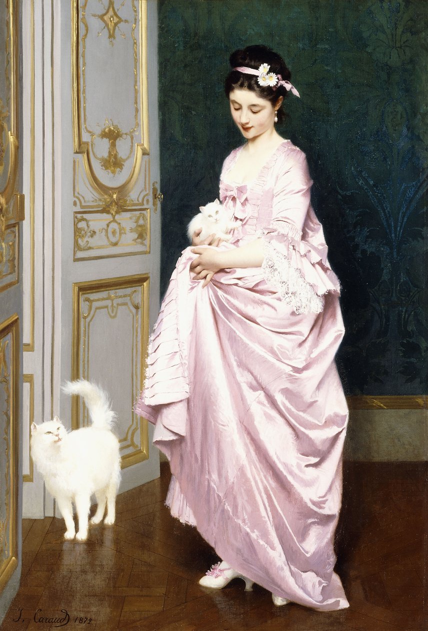 Afeto felino, 1872 de Joseph Caraud