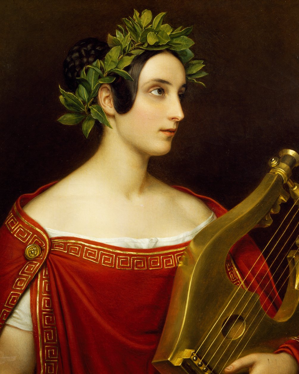 Lady Theresa Spence em papel de Sappho de Joseph Carl Stieler