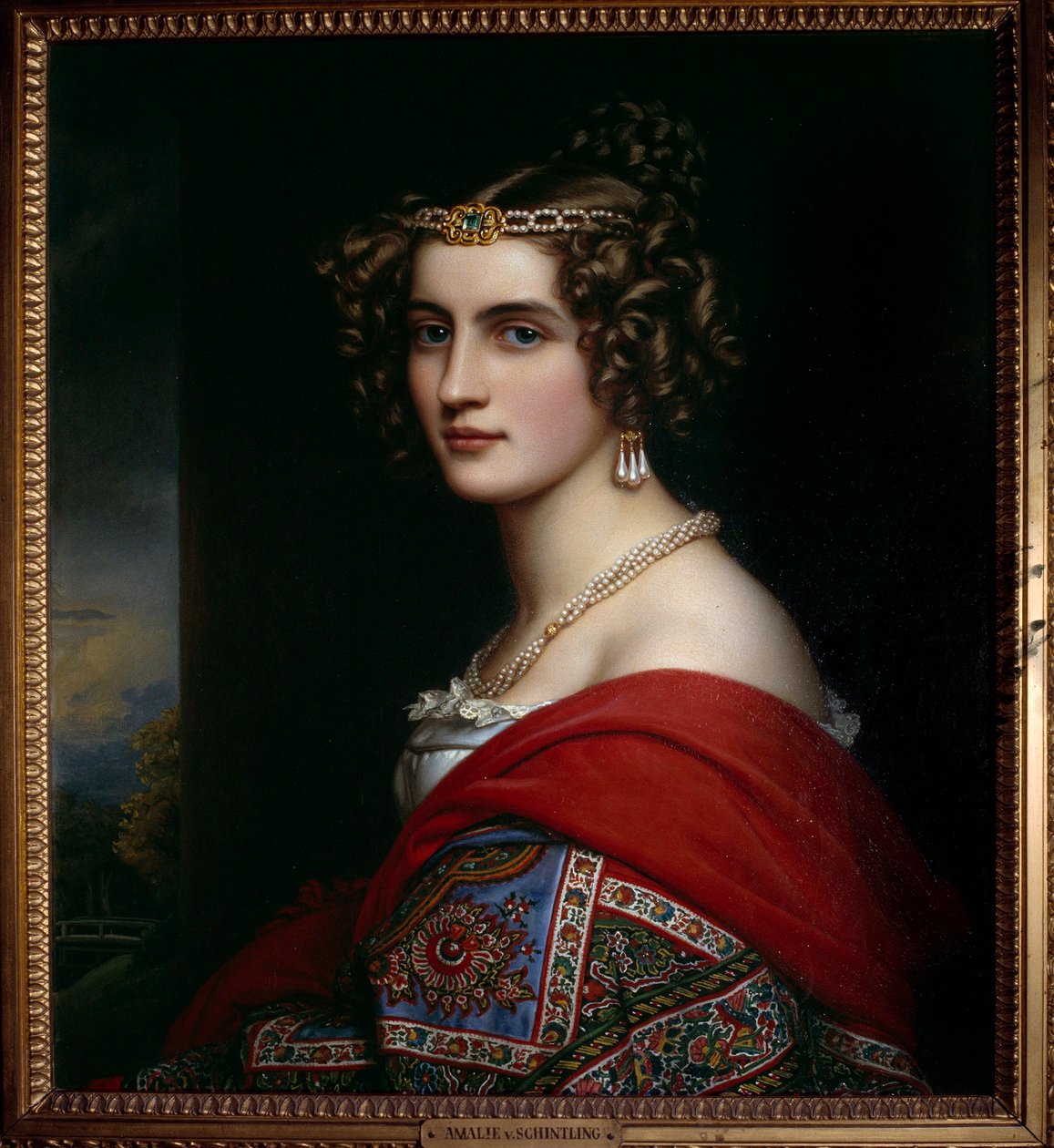 Retrato de Amalie von Schintling Pintura de Josef Karl Stieler (1781-1858) 1831 Munique. Chateau De Nymphenburg de Joseph Carl Stieler