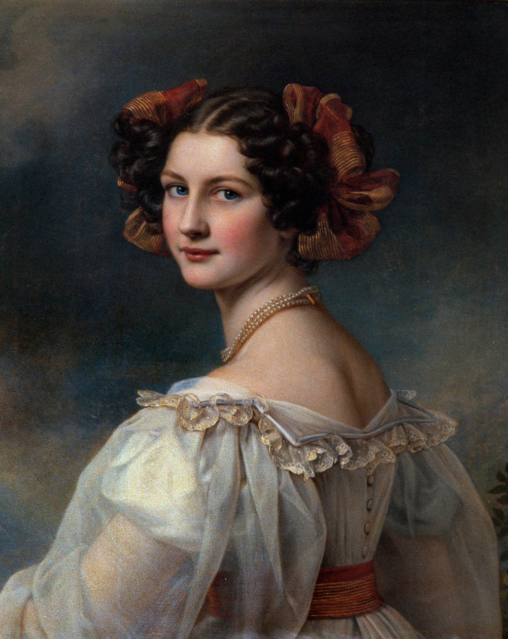 Retrato de Augustine Painting de Joseph Karl Stieler (1781-1858) Munique do século XIX. Chateau De Nymphenburg de Joseph Carl Stieler