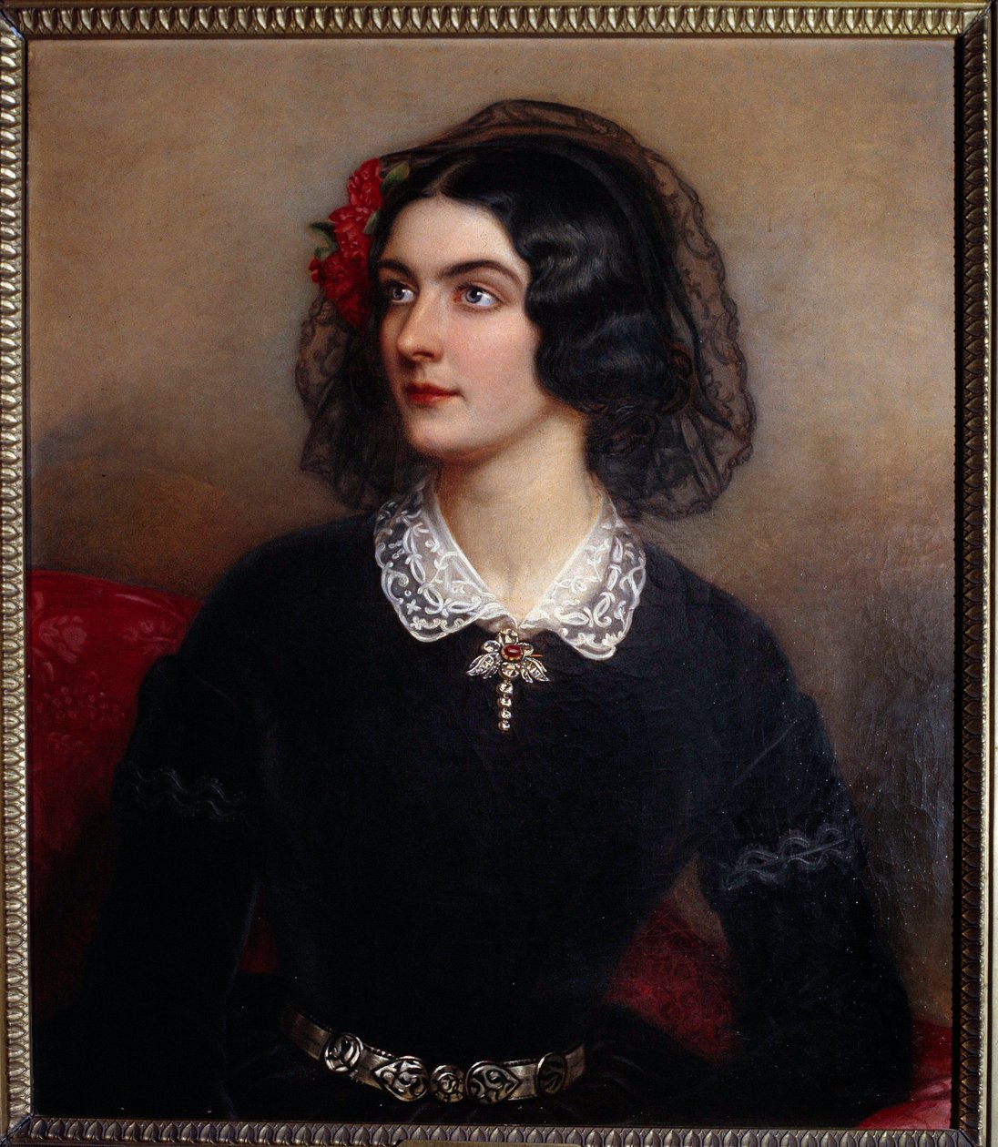 Retrato de Lola Montes ou Montez (óleo sobre tela) de Joseph Carl Stieler