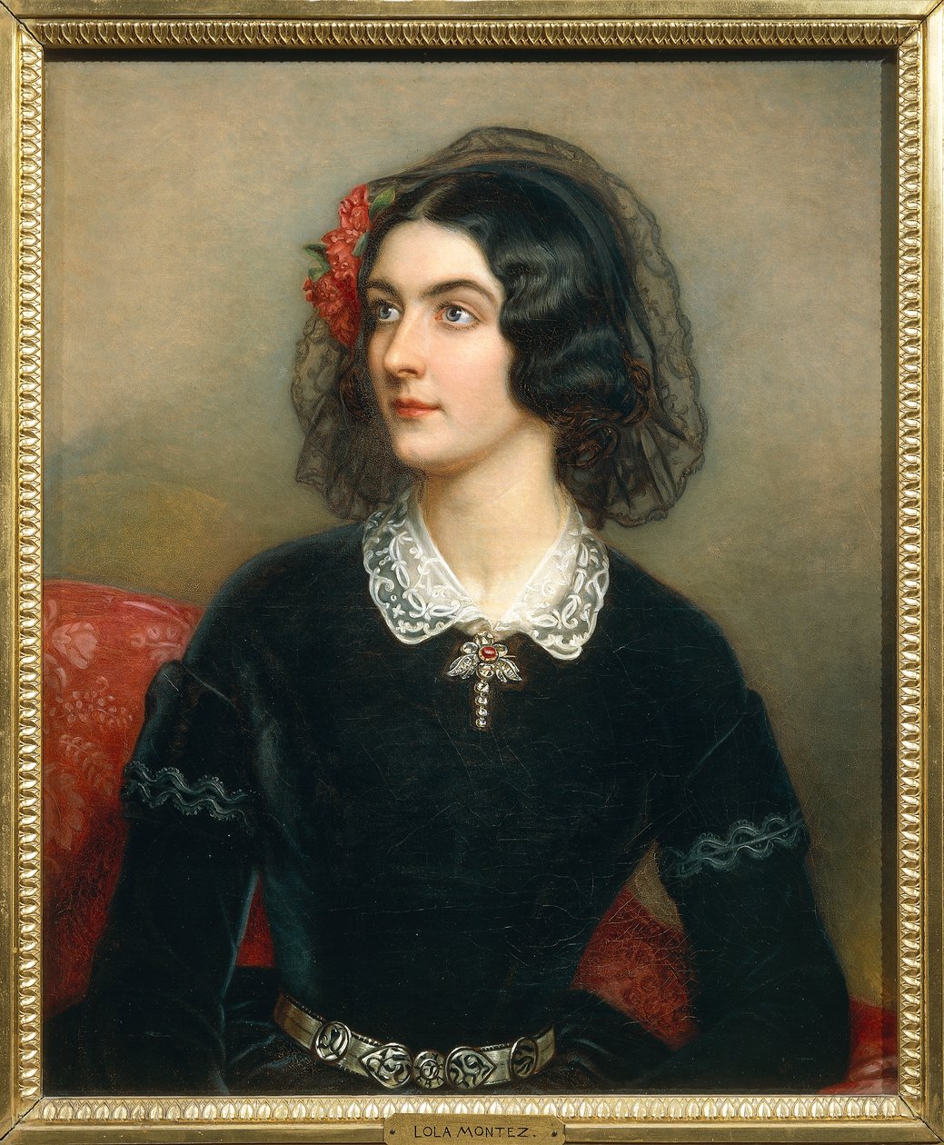 Retrato de Maria Dolores Elisa Gilbert, conhecida como Lola Montez (Limerick de Joseph Carl Stieler