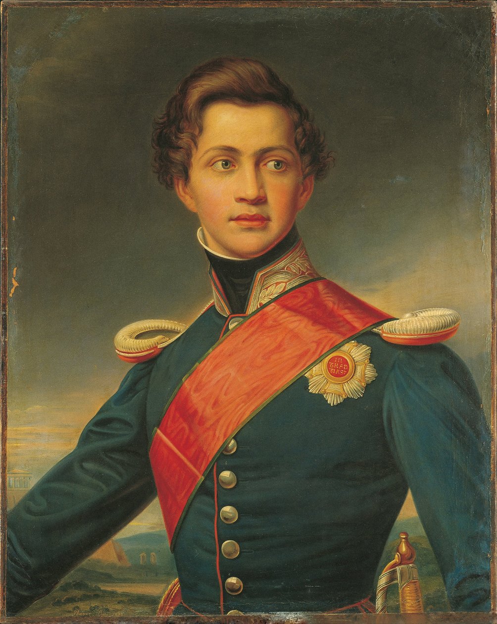 Retrato de Otto, rei da Grécia, 1832 de Joseph Carl Stieler