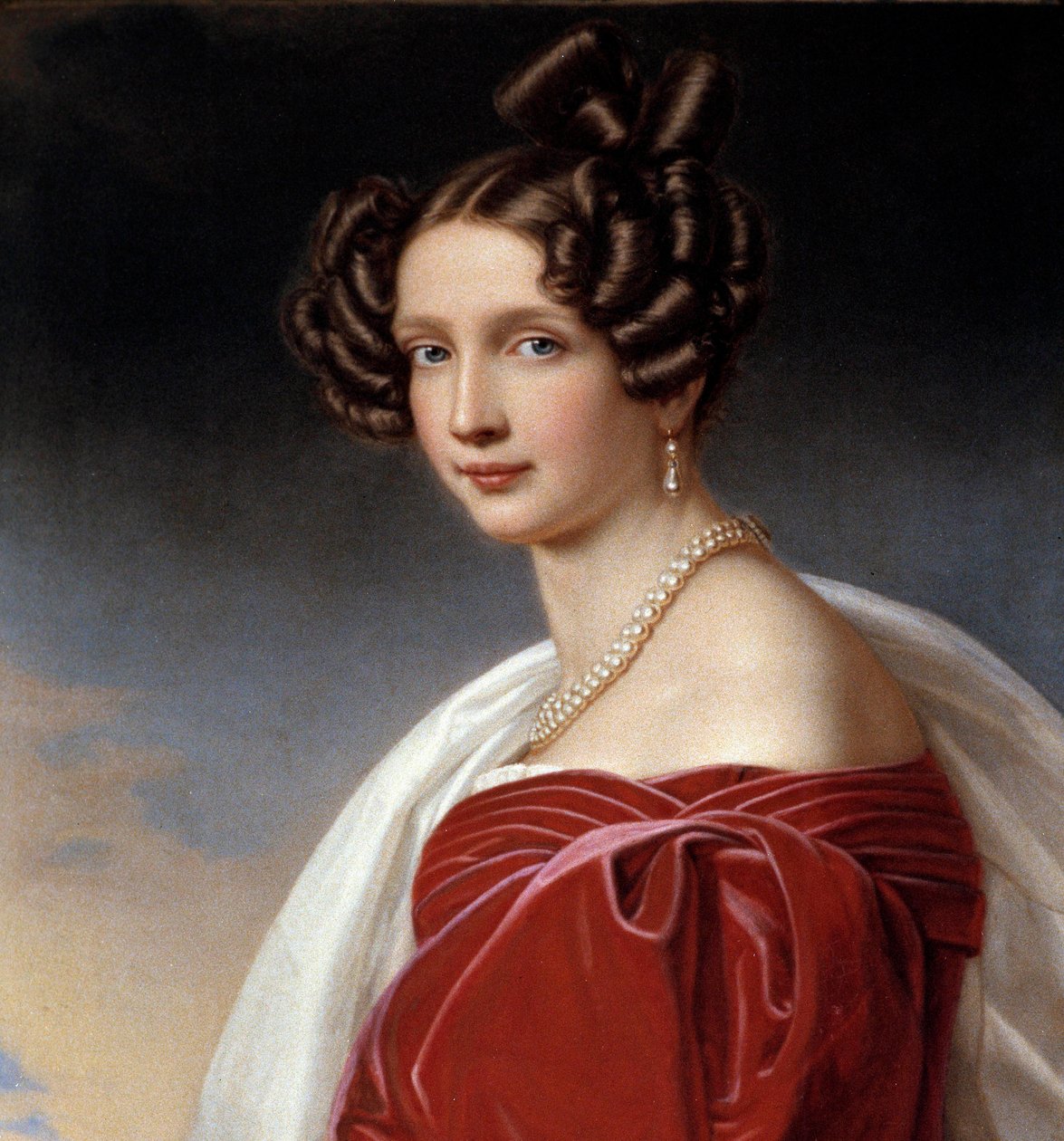 Retrato de Sophie Frederique, princesa de Baviere e arquiduquesa da Áustria (1805-1872) Pintura de Joseph Karl Stieler (1781-1858) 1832 - Munique. Chateau De Nymphenburg - Retrato de Sophie Frederique, princesa da Baviera e arquiduquesa da Áustria (18 de Joseph Carl Stieler