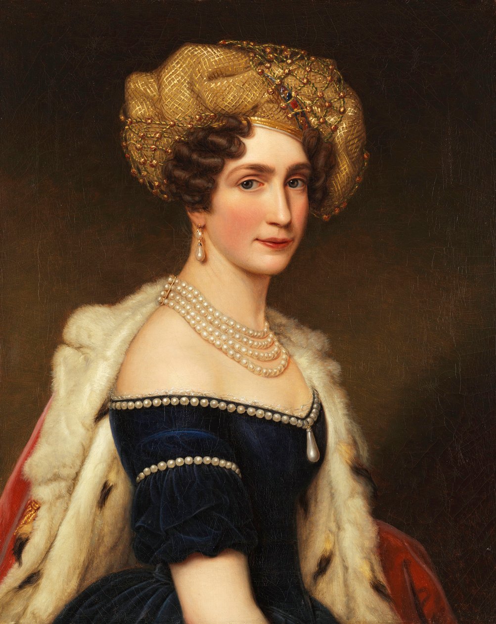 Princesa Augusta da Baviera 1788-1851, Duquesa de Leuchtenberg, ca 1825. de Joseph Carl Stieler