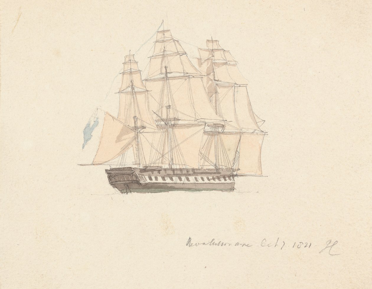 Revolucionário Oct 7 1821 de Joseph Cartwright