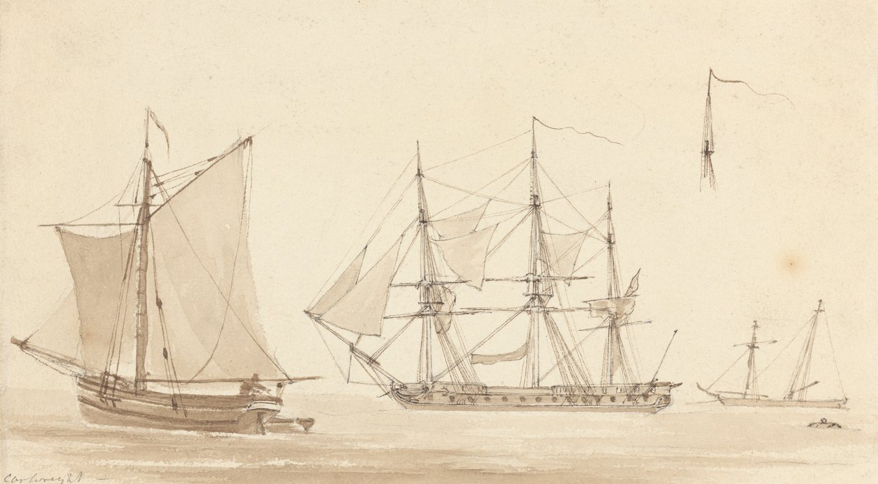 Escuna, Corvette e Smack de Pesca de Joseph Cartwright