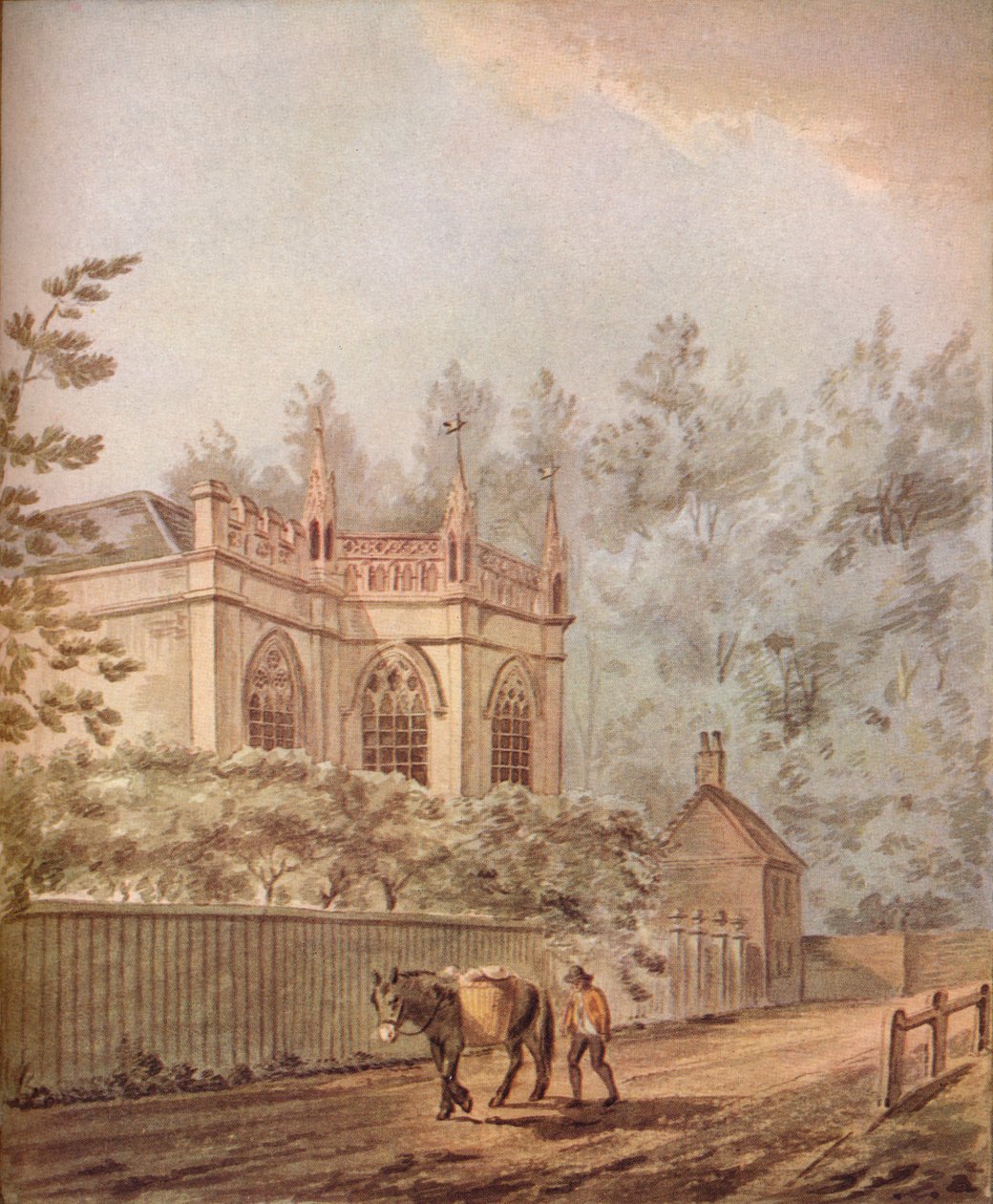 Strawberry Hill, século c18th, 1922 de Joseph Charles Barrow