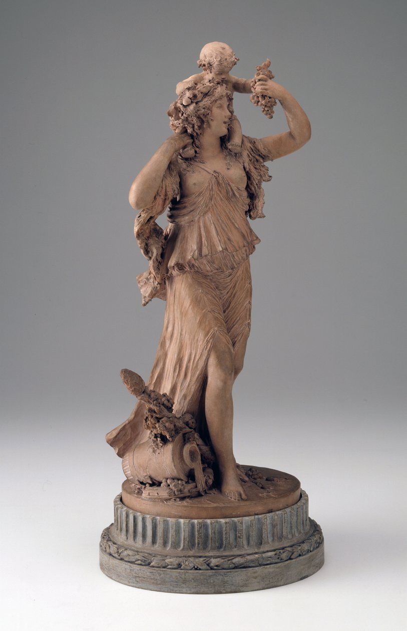 Bacante com uma criança nos ombros, c.1780-1796 de Joseph Charles Marin