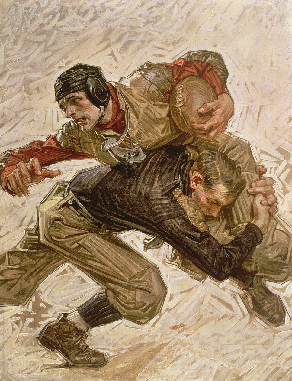 Jogadores de futebol de Joseph Christian Leyendecker