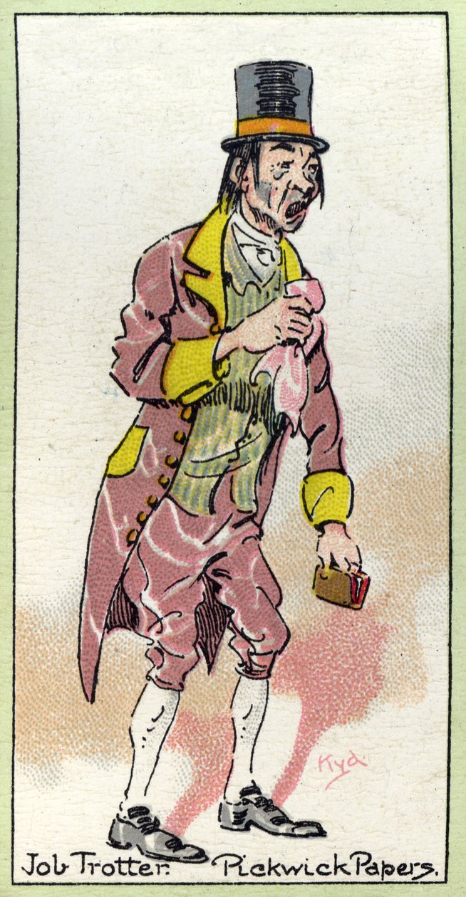 Job Trotter, de &39;The Pickwick Papers&39;, de Charles Dickens, 1923 de Joseph Clayton Clarke