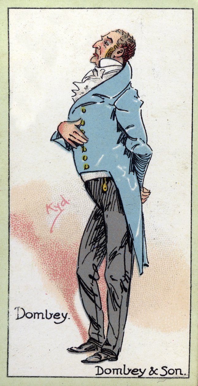 Sr. Dombey, de &39;Dombey und Son&39;, de Charles Dickens, 1923 de Joseph Clayton Clarke