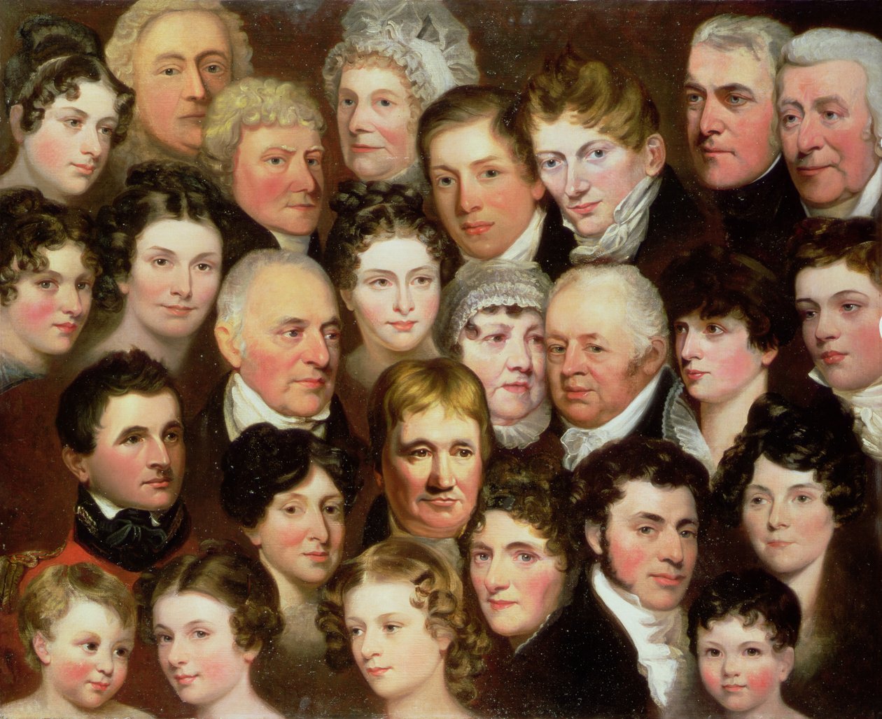A família Harvey de Norwich, c.1820 de Joseph Clover