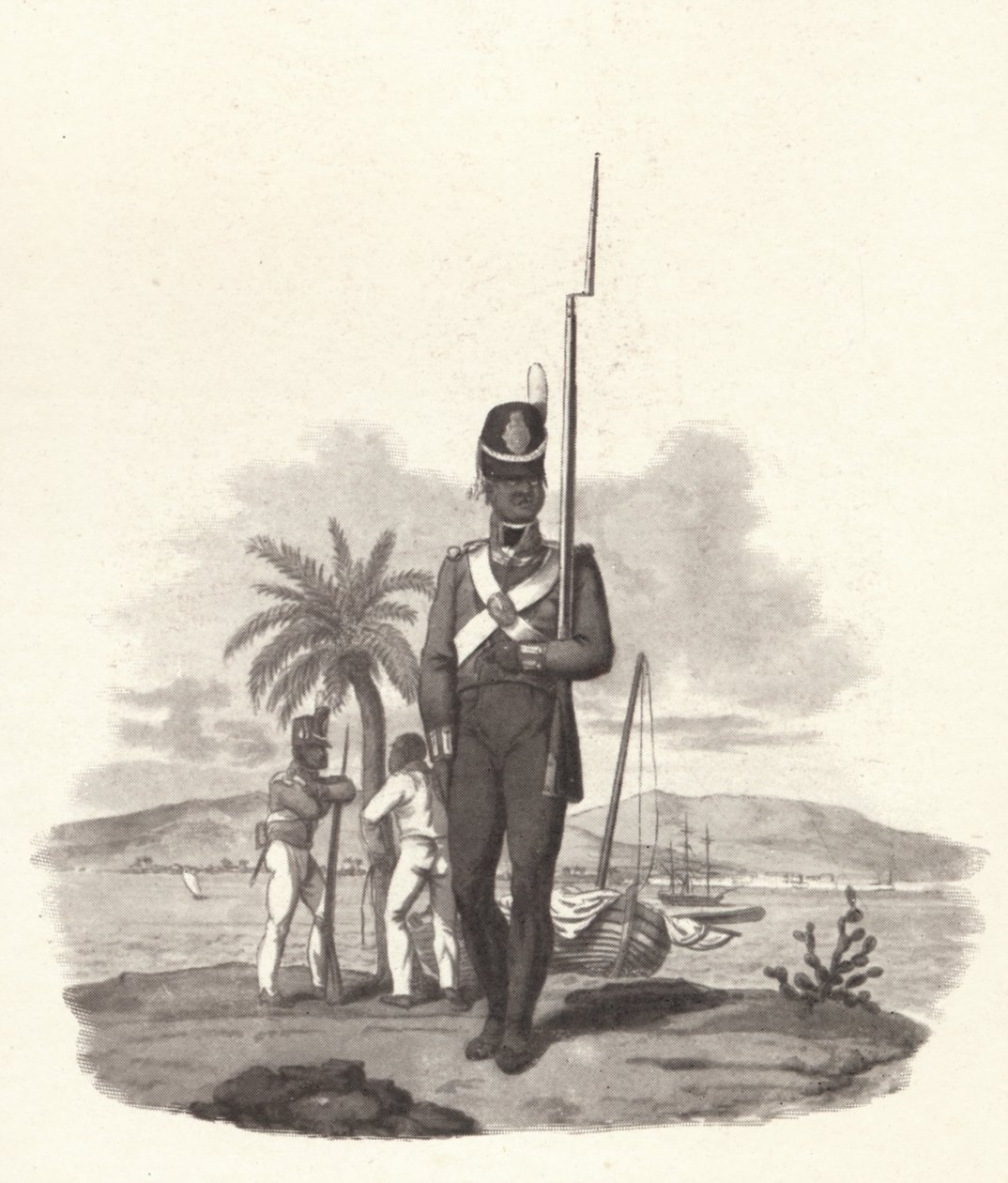 Um soldado do 5º Regimento das Índias Ocidentais, c1812 1909 de Joseph Constantine Stadler