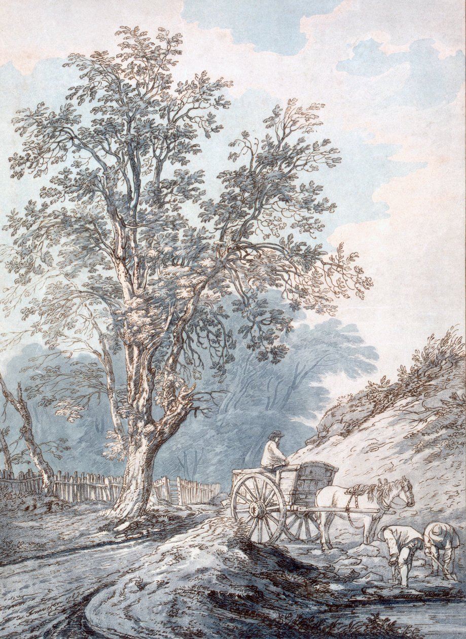 Carroça e Cavalo, Século XVIII. de Joseph Constantine Stadler