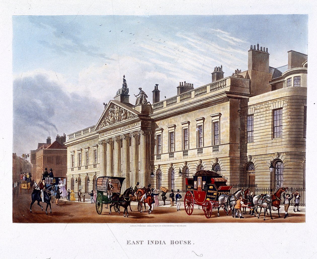 East India House, Londres, 1836 de Joseph Constantine Stadler