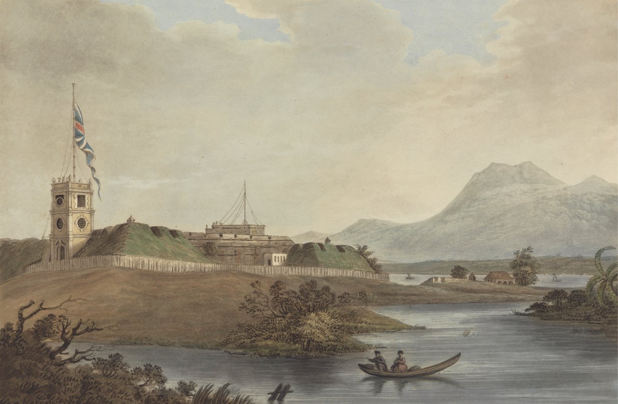 Fort Marlborough, Benkulen, Sumatra, 1799 de Joseph Constantine Stadler