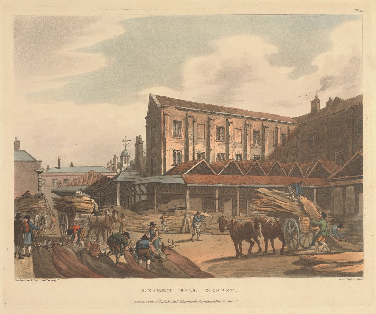 Mercado Leaden Hall de Joseph Constantine Stadler