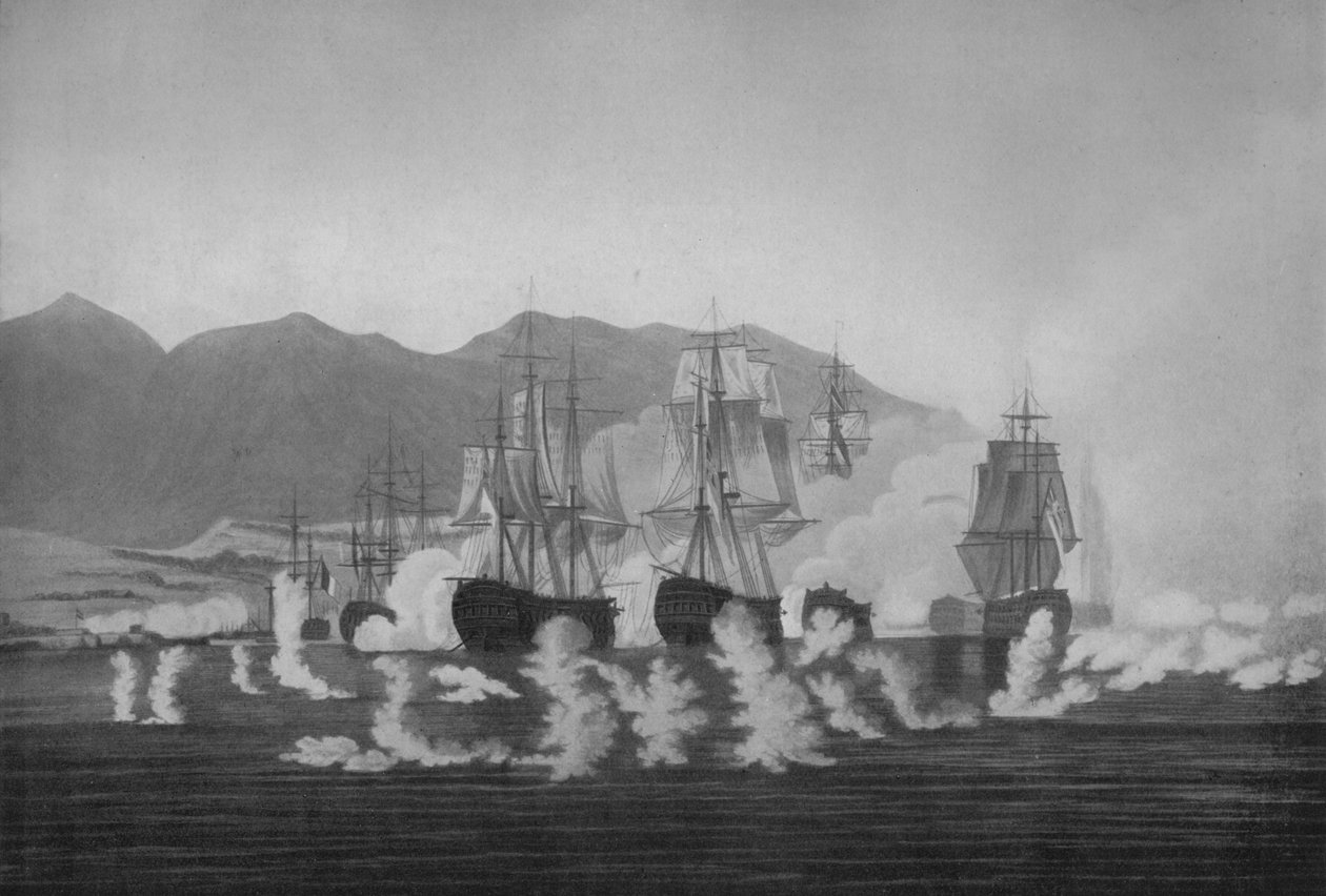 Saumarez fora de Algeciras, c1802 de Joseph Constantine Stadler