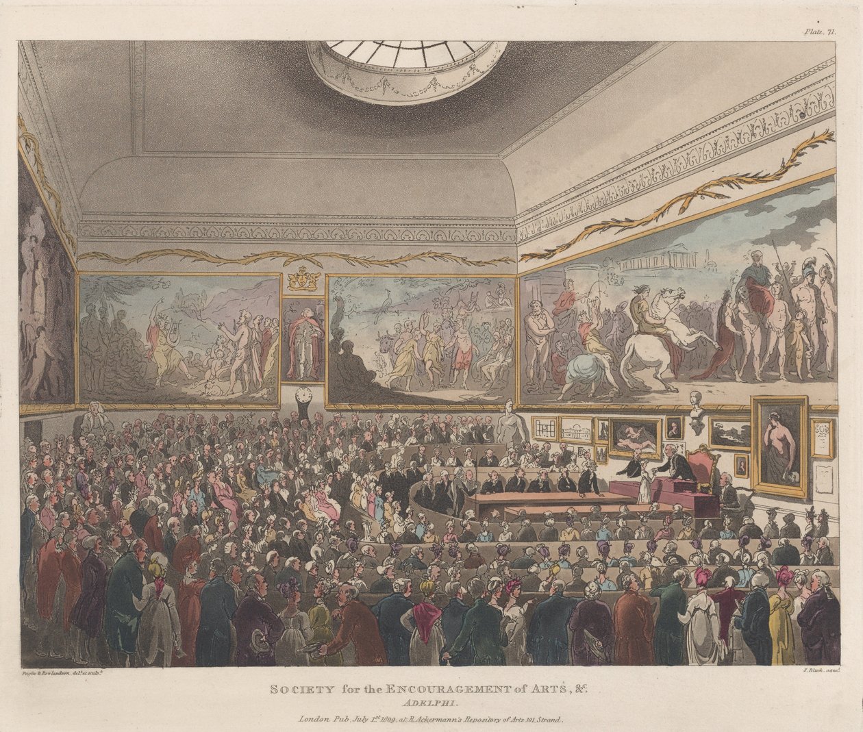 Sociedade para o Incentivo das Artes etc., Adelphi, 1º de julho de 1809., 1º de julho de 1809. de Joseph Constantine Stadler