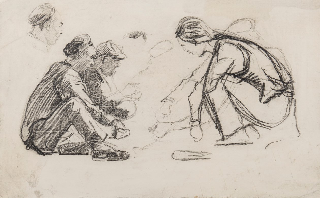 Figuras sentadas de Joseph Crawhall