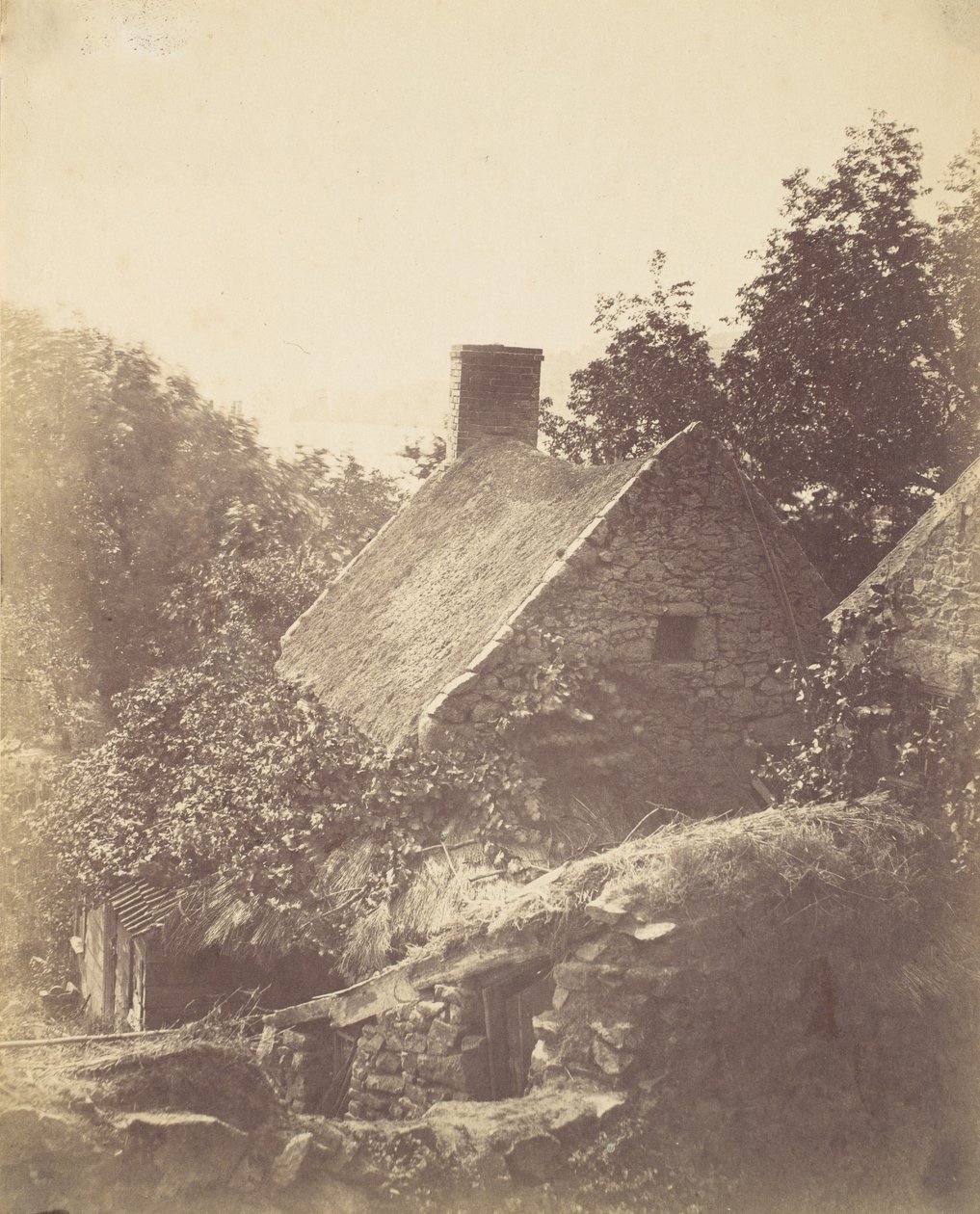 Casa de campo em Jersey, 1855. de Joseph Cundall
