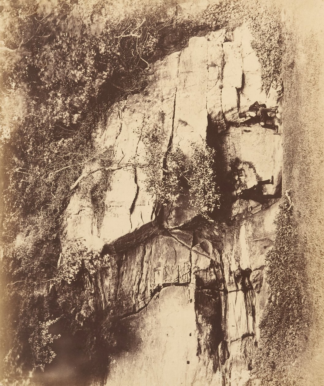 Abadia das Fontes. A Rocha do Eco, década de 1850. de Joseph Cundall
