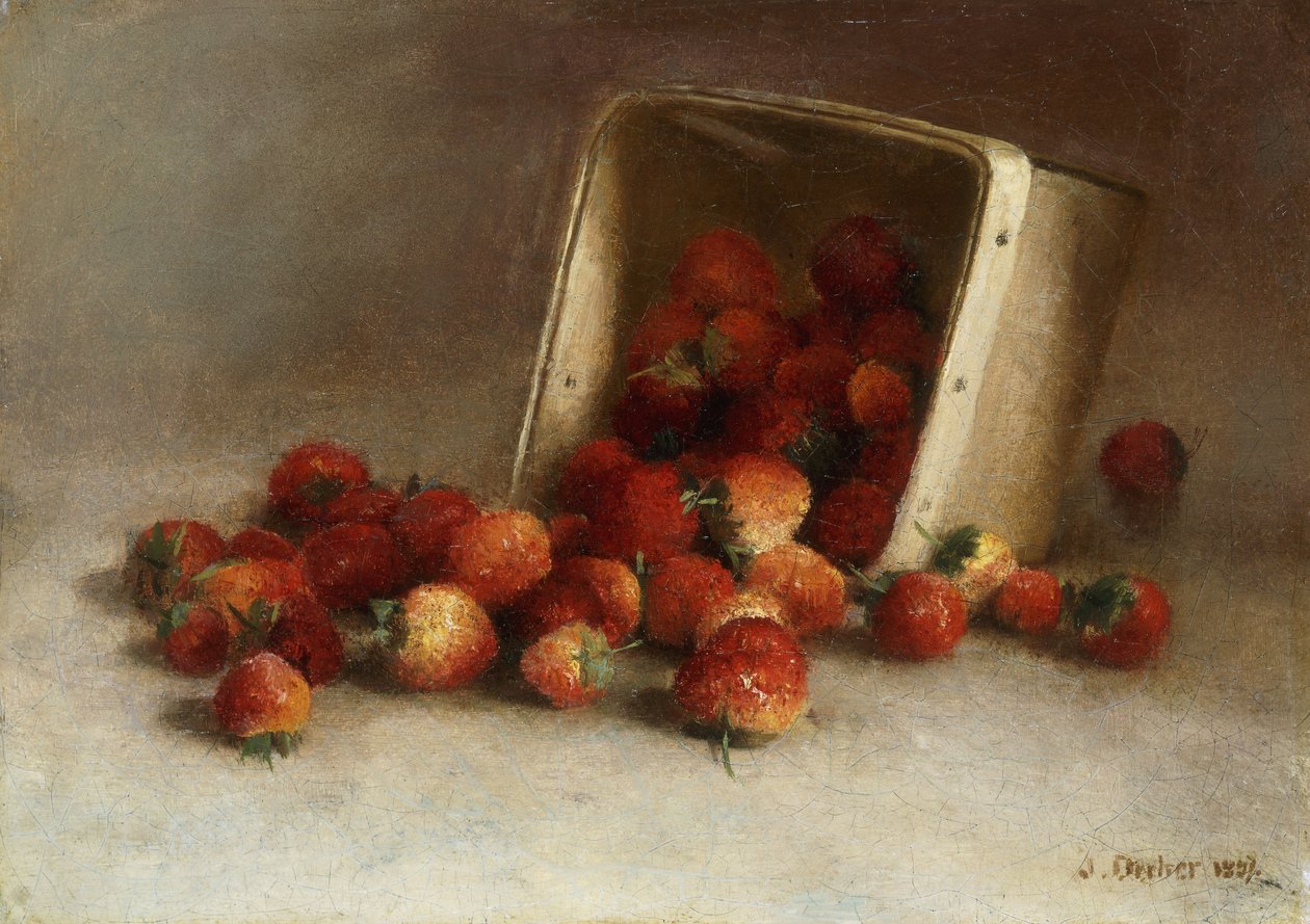 Caixa de morangos, 1897 de Joseph Decker