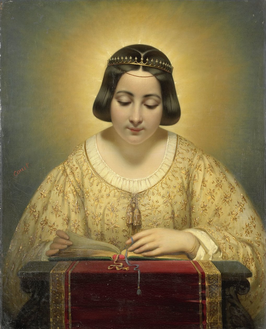 Condessa de Pagès, née de Cornellan, como Santa Catarina de Joseph Desire Court