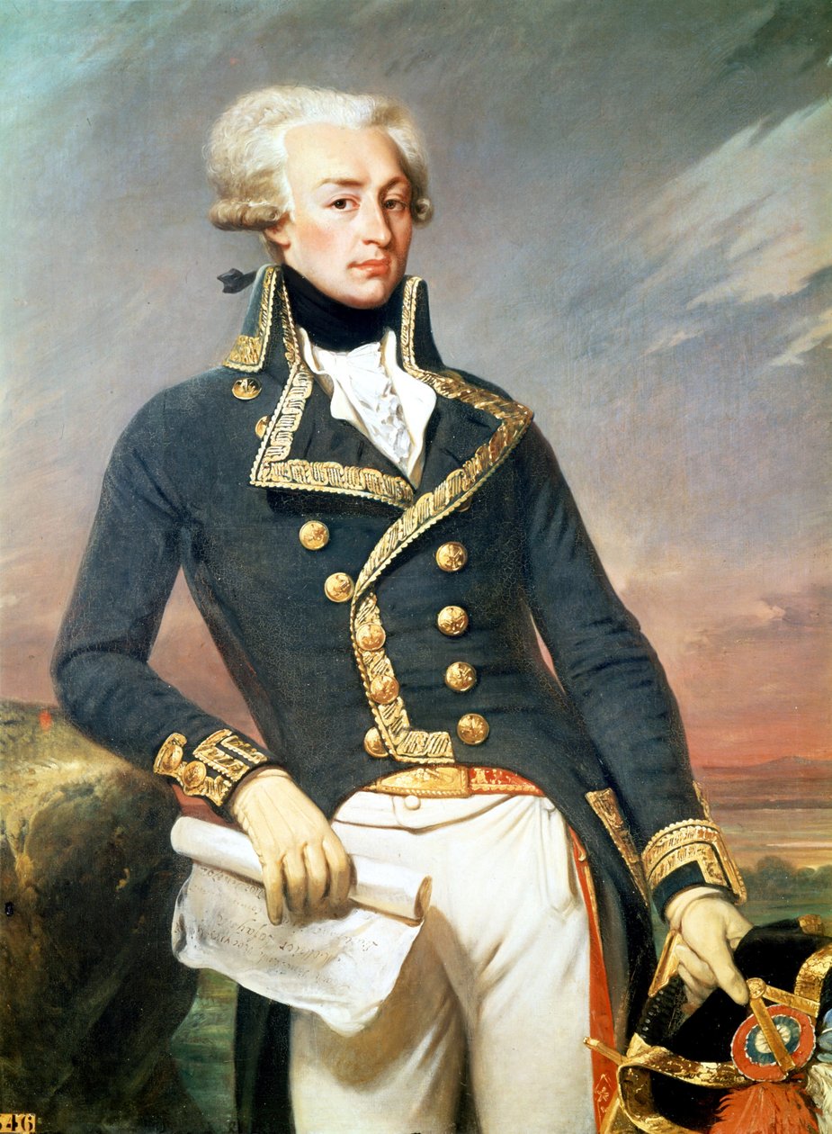La Fayette (Lafayette) - retrato de J. Court de Joseph Desire Court