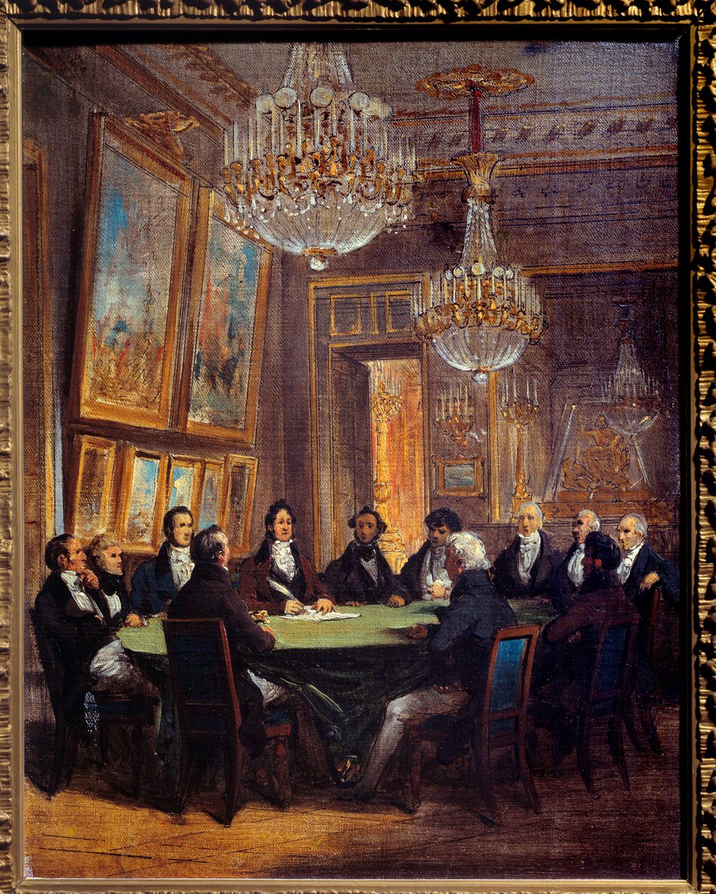 O Duque de Orleães assinando a proclamação do tenente-general do reino em 31/07/1830 no Palácio Real Louis Philippe d