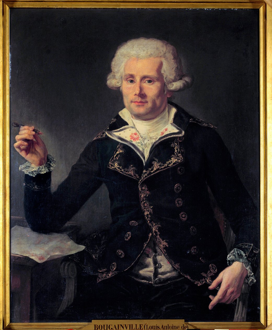 Retrato de Louis Antoine, Conde de Bougainville (1729-1811). Pintura de Joseph Ducreux (1735-1802). 1793. Dim 0,91x0,72. Musee du Chateau, Versailles. - Retrato de Louis Antoine, Conde de Bougainville (1729-1811). Pintura de Joseph Ducreux (1735-1802). de Joseph Ducreux