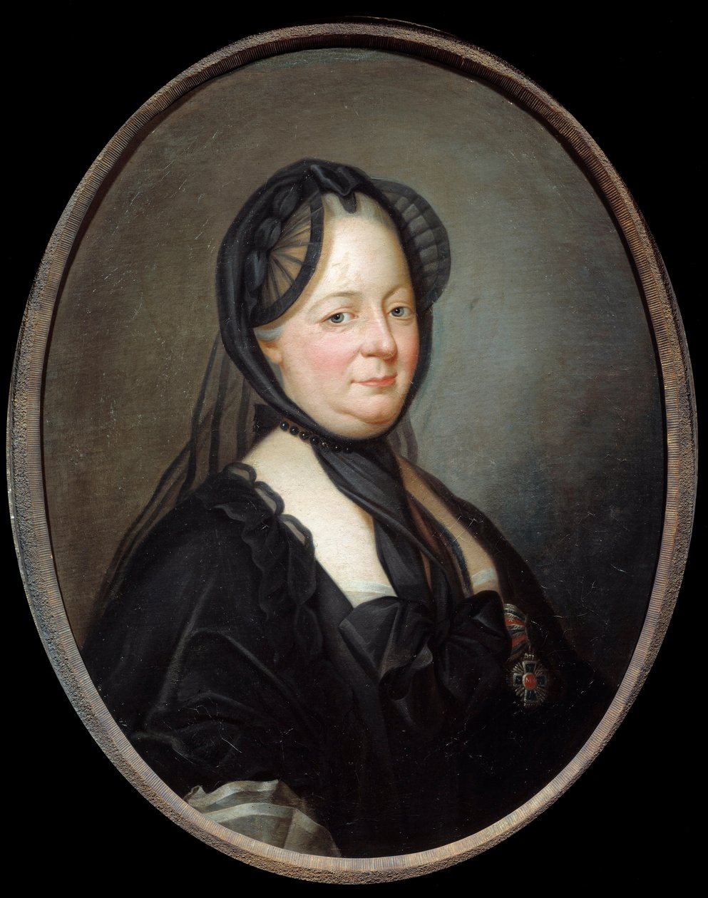 Retrato de Marie Therese da Áustria (1717-1780), Rainha Imperatriz da Hungria e Pintura Boheme de Joseph Ducreux (1735-1802) Sol do século XVIII. 0,8x0,65 m - Retrato de Maria Teresa da Áustria (1717-1780), Imperatriz Rainha da Hungria e Boémia. Pintura de Joseph Ducreux