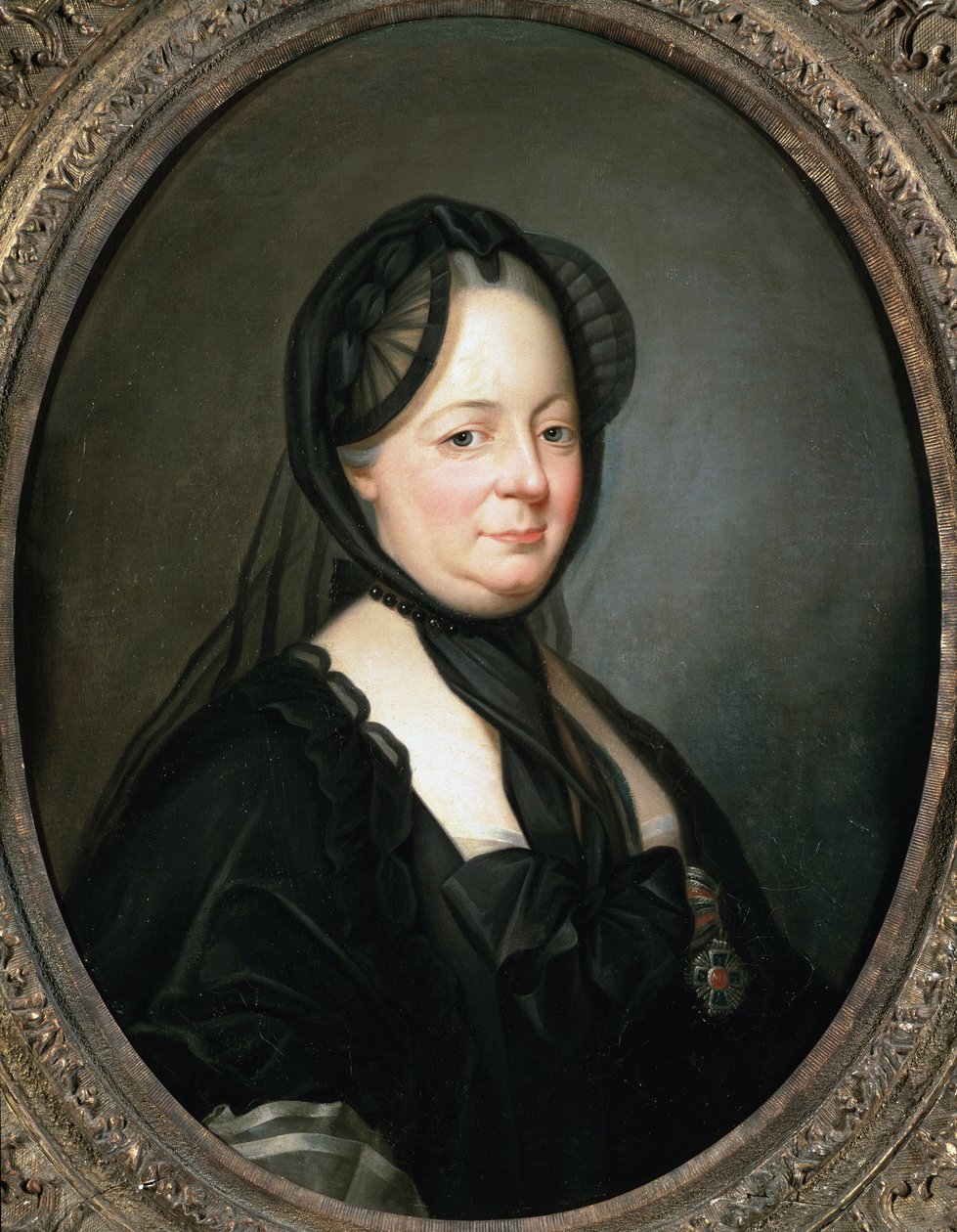 Retrato de Marie Therese da Áustria, Imperatriz e Rainha da Hungria e Boheme (óleo sobre tela de Joseph Ducreux