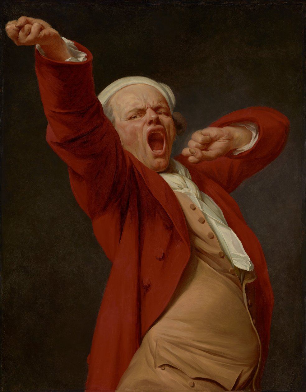 Autorretrato, Bocejo de Joseph Ducreux