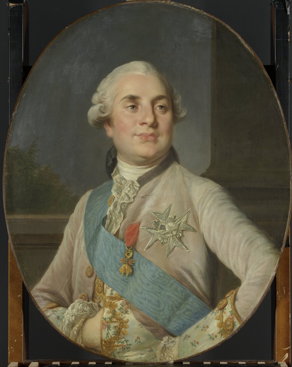 Retrato de Luís XVI, rei da França Luís XVI (1754-1793), rei da França de Joseph Duplessis (workshop of)