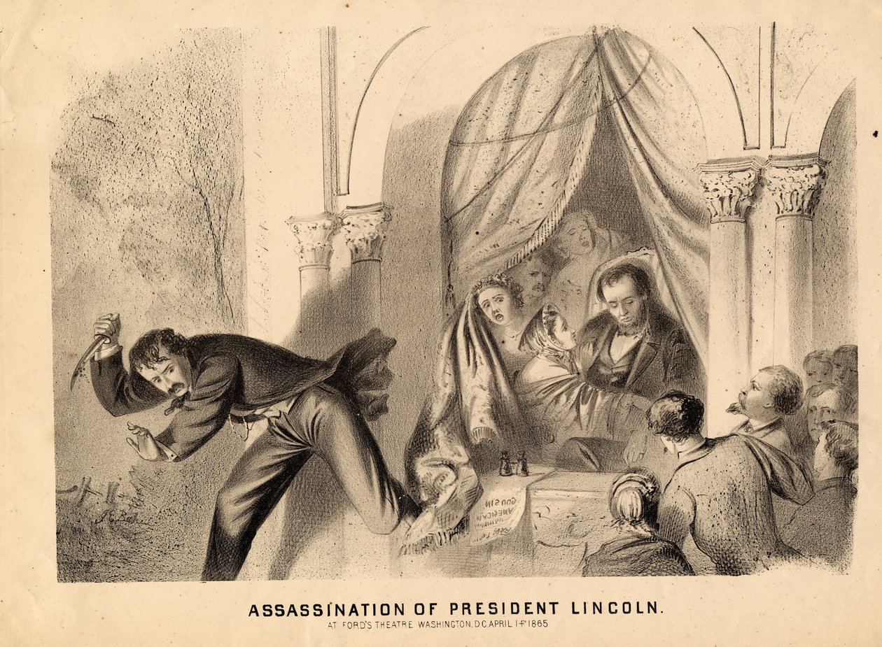 O Assassinato do Presidente Lincoln, 1865 de Joseph E. Baker