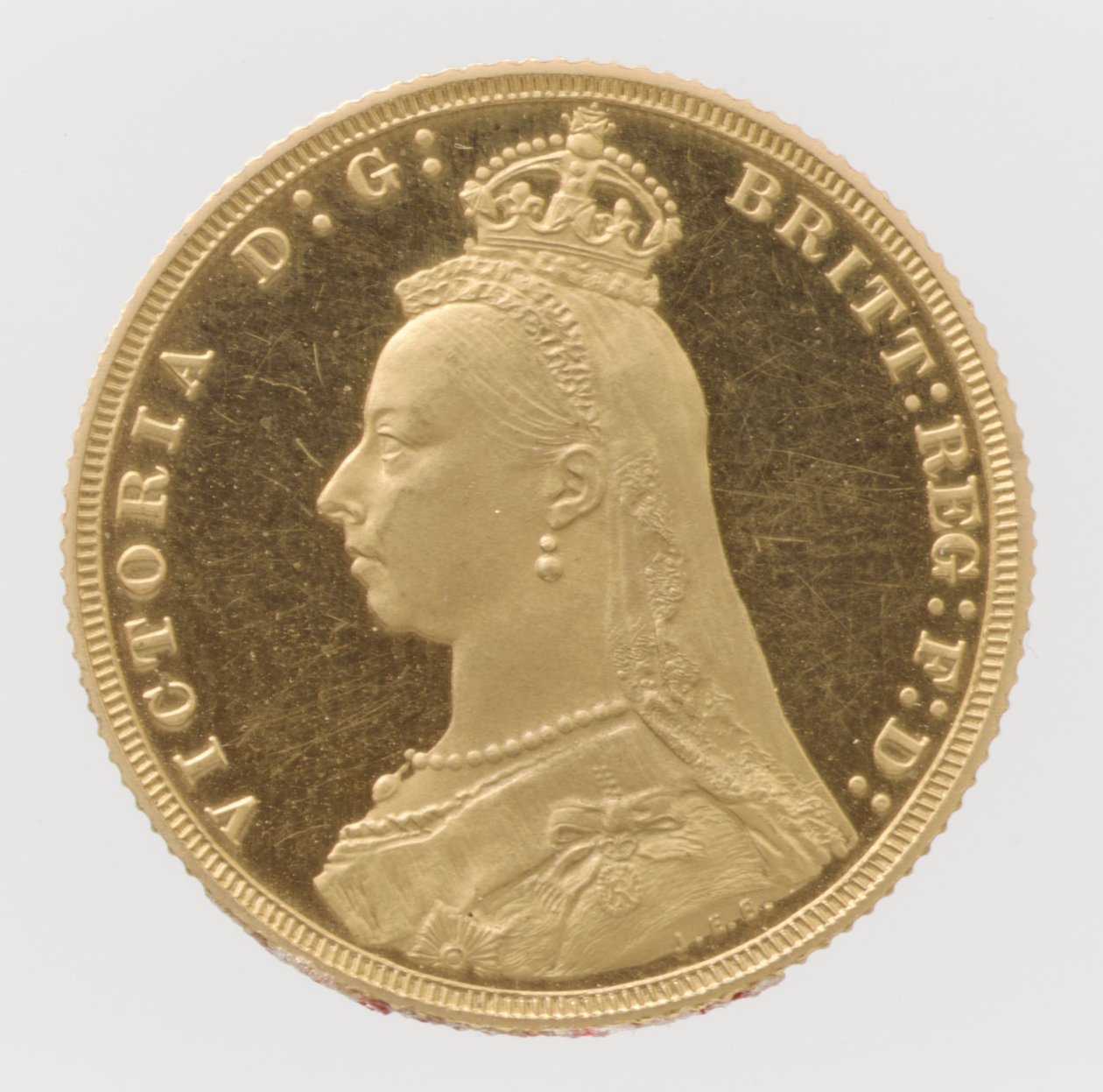 Rainha Victoria Jubilee Head prova soberana, 1887. de Joseph Edgar Boehm