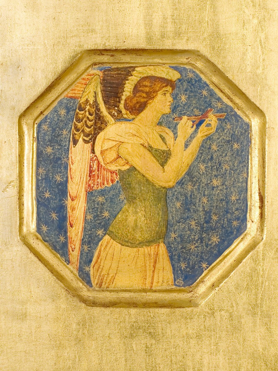 Anjo com uma cruz, detalhe de Crystofore de Joseph Edward Southall