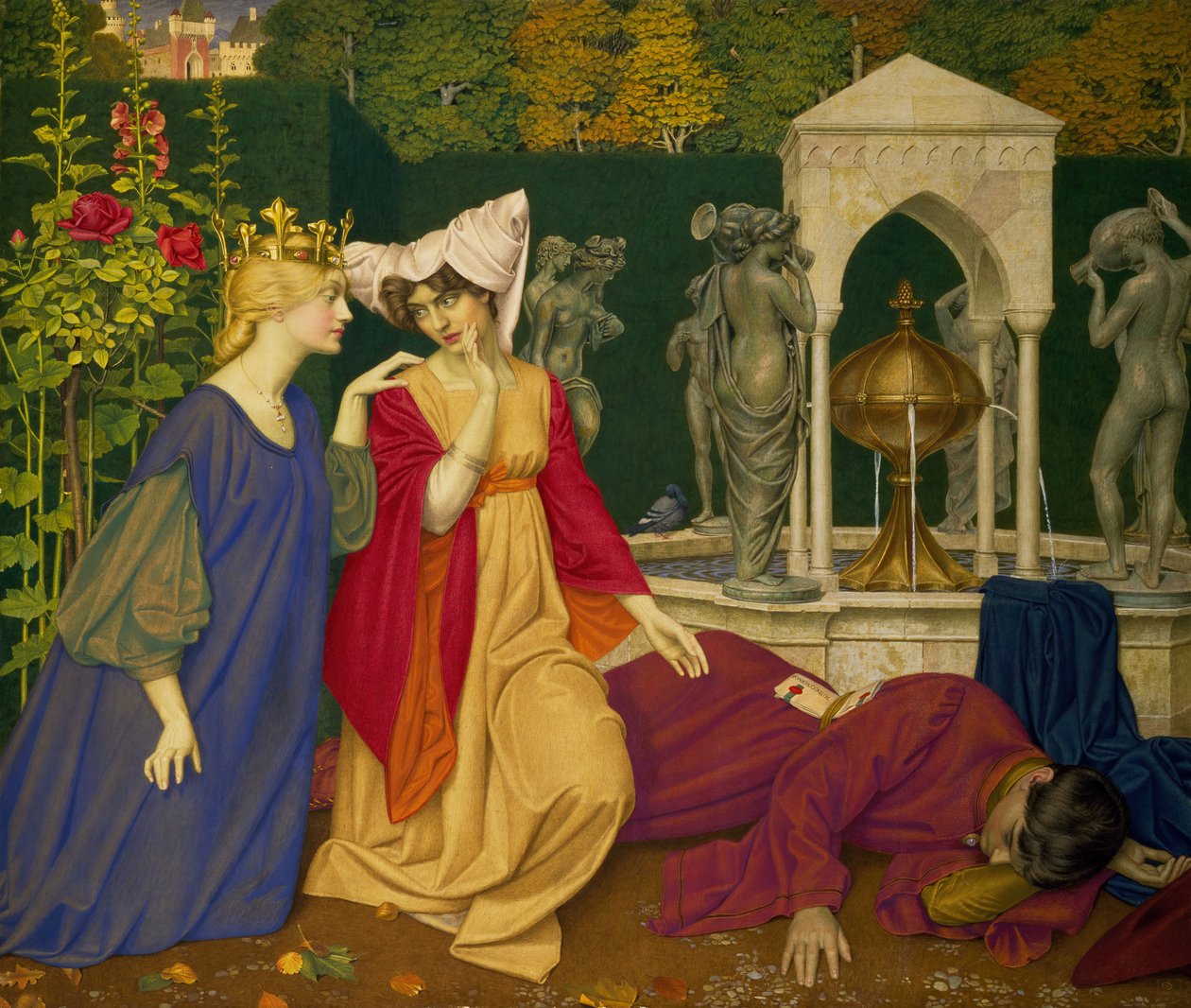 Mudando a Carta, 1908. de Joseph Edward Southall
